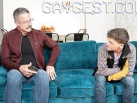 Kinky skinny twink Hunter Scott seduces horny DILF Mr Scott and gets banged