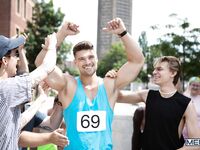 Muscular gay Malik Delgaty enjoys wild anal sex with a hot twink