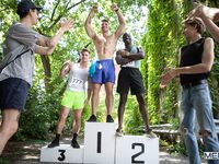 Muscular gay Malik Delgaty enjoys wild anal sex with a hot twink