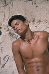 Young good-looking gay Leo 2 strips fully naked & jerks off at the beach