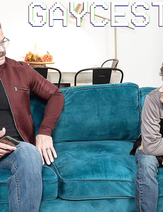 Kinky skinny twink Hunter Scott seduces horny DILF Mr Scott and gets banged