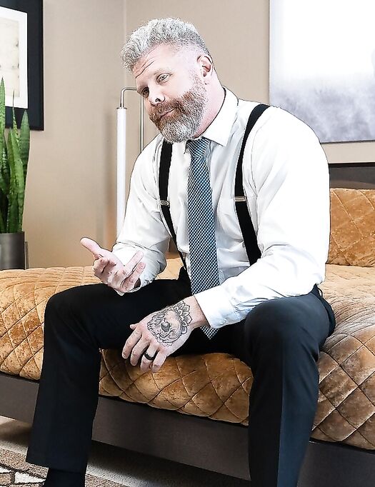 Mature gay with a big dick enjoys hardcore anal sex with a good-looking twink