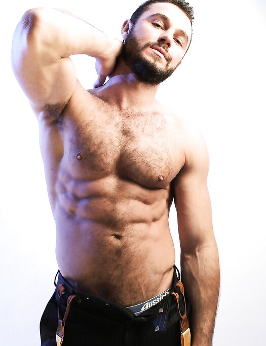 Muscular gay coeds Jessy Ares and Landon Conrad fuck hard in the office